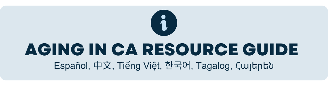 California Aging resouces Guide banner