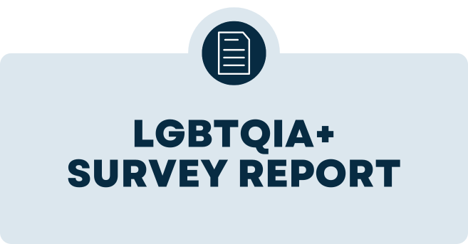 Banner to link to Survey of LGBTQIA+ page