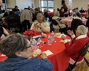 Participants enjoying a Senior Social